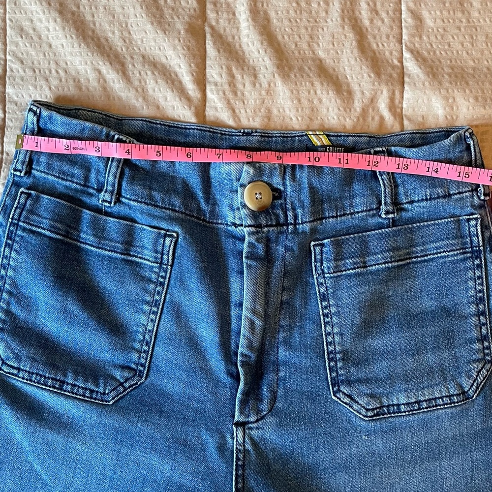 Anthropologie The Colette High Rise Wide leg cropped jean. - Picture 4 of 8